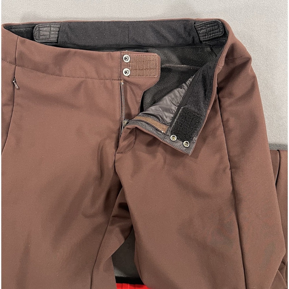 The North Face Women's Brown Softshell Snow Pants M Regular Bootcut Winter Ski - Picture 7 of 16